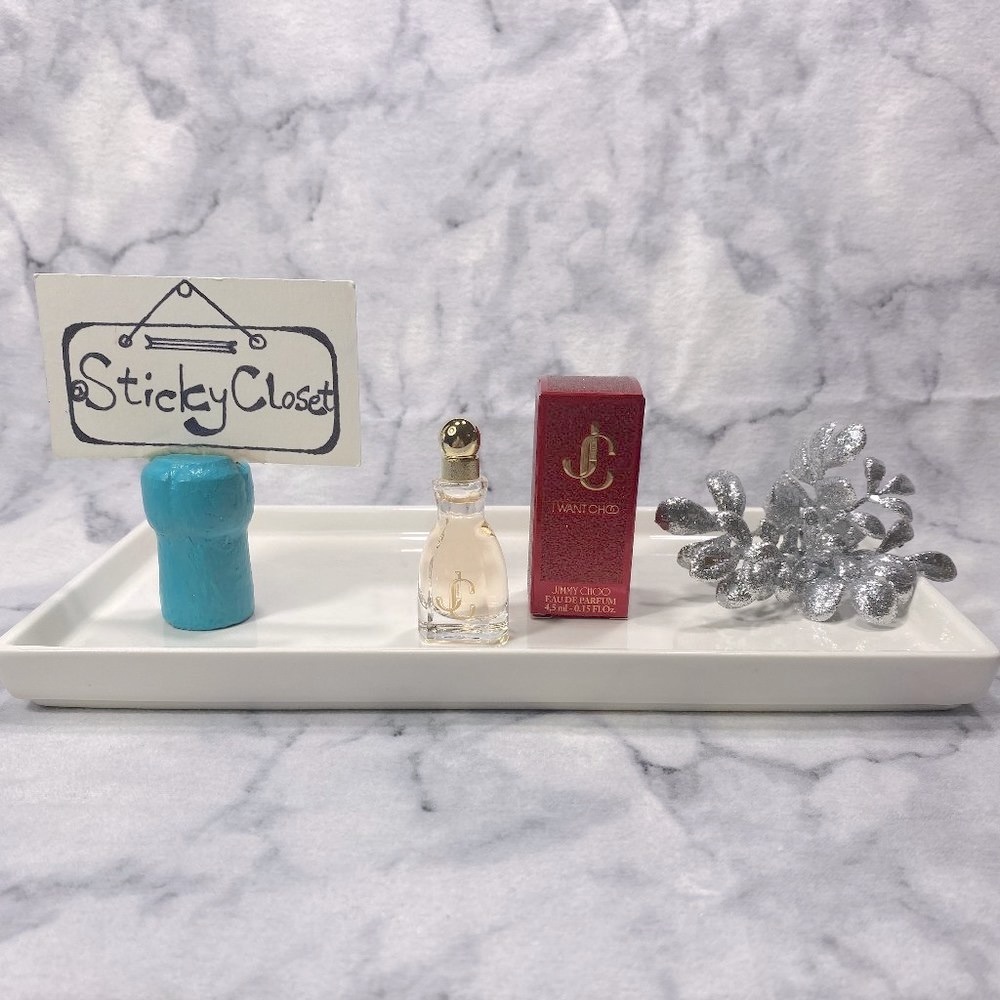Jimmy Choo I Want Choo EDP Fruity Floral Peach Vanilla-Mini 4.5ml,0.15oz-BOX-NEW